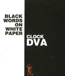 Clock DVA Black words on white paper - Clock DVA immagine non disponibile