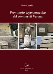 Giovanni Rapelli Prontuario toponomastico del comune di Verona immagine non disponibile